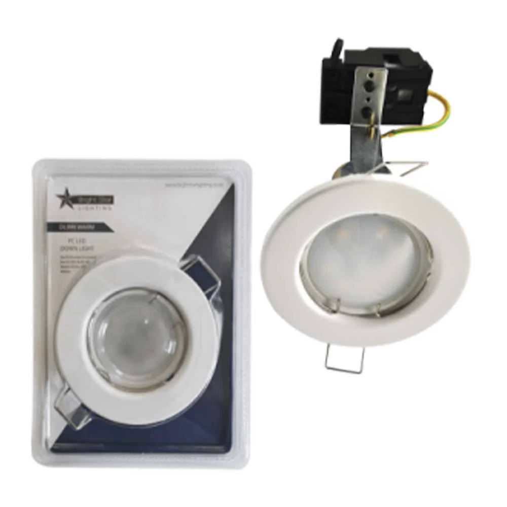 Bright Star LED Recessed Downlight Blister Pack 5W 400lm 81mm - White