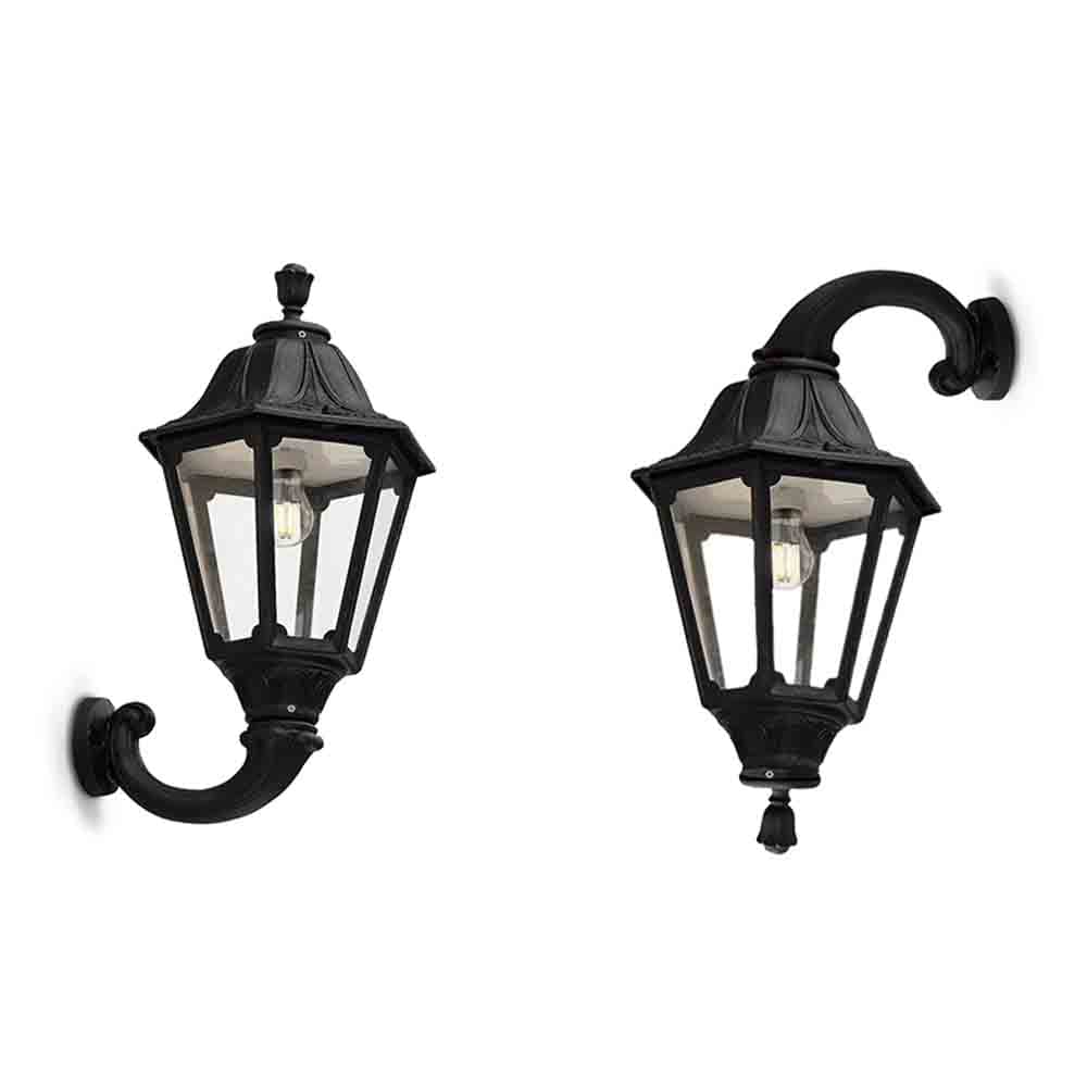 Spazio Ofir Resin Lantern Wall Light 30W 3500lm 3000K - Black