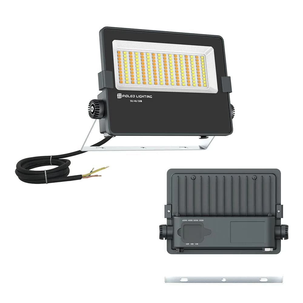 PioLED Voltron Coastal LED Floodlight IP65 30/40/50W 4CCT