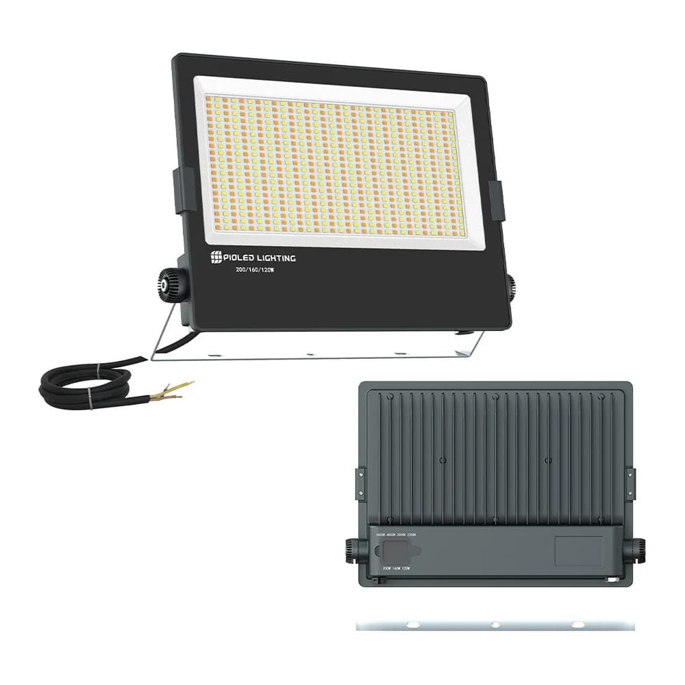 PioLED Voltron Coastal LED Floodlight IP65 120/160/200W 4CCT