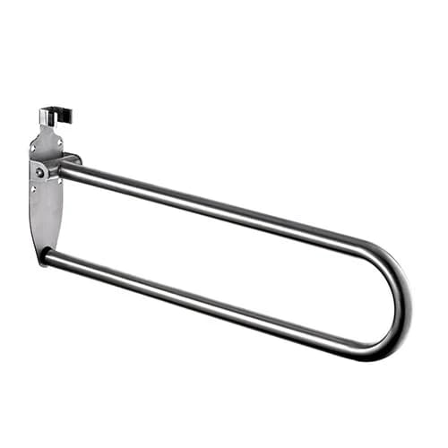 Stunning Bathrooms Drop Down Support Rail - Silver