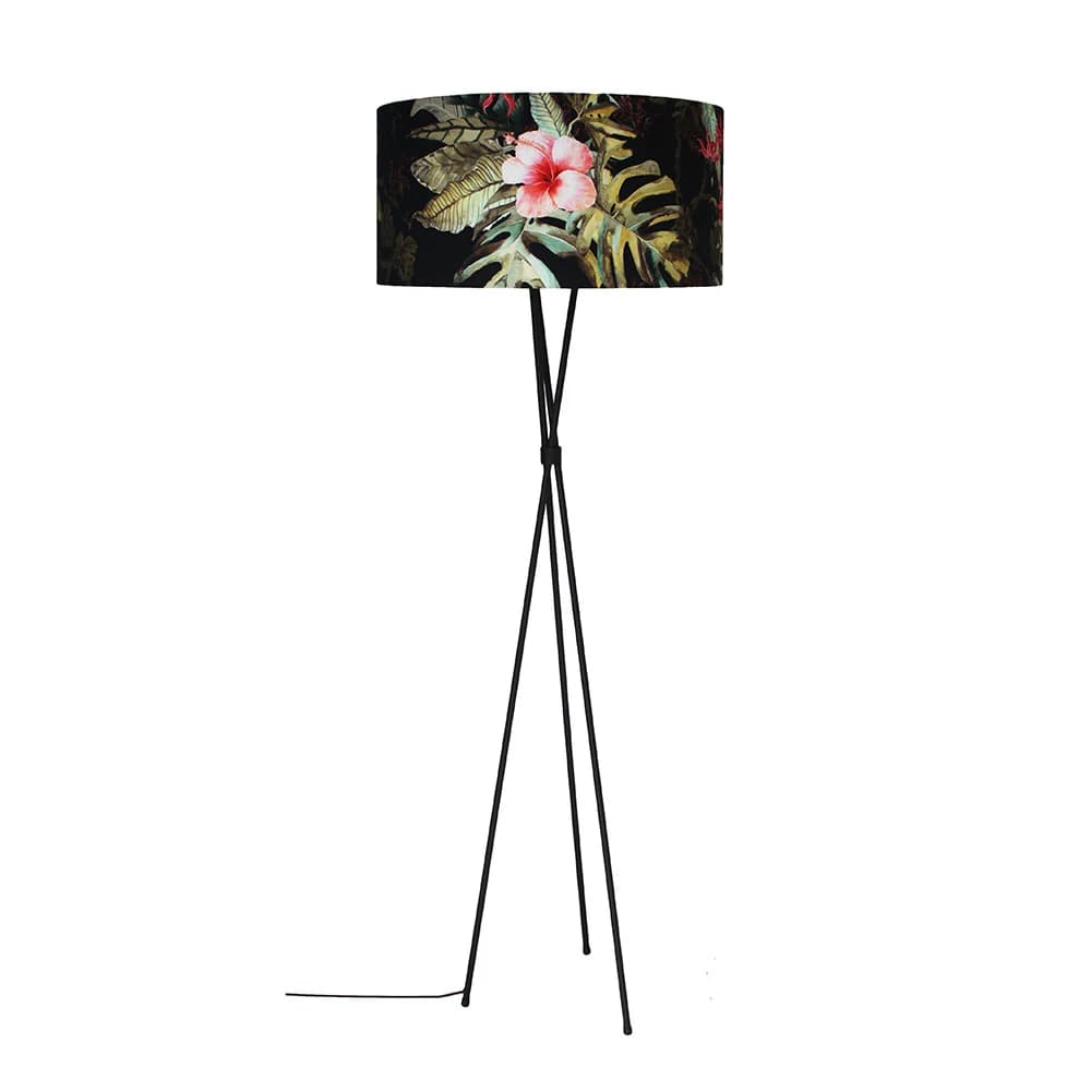 Wire World Steel Tripod Floor Lamp - Black