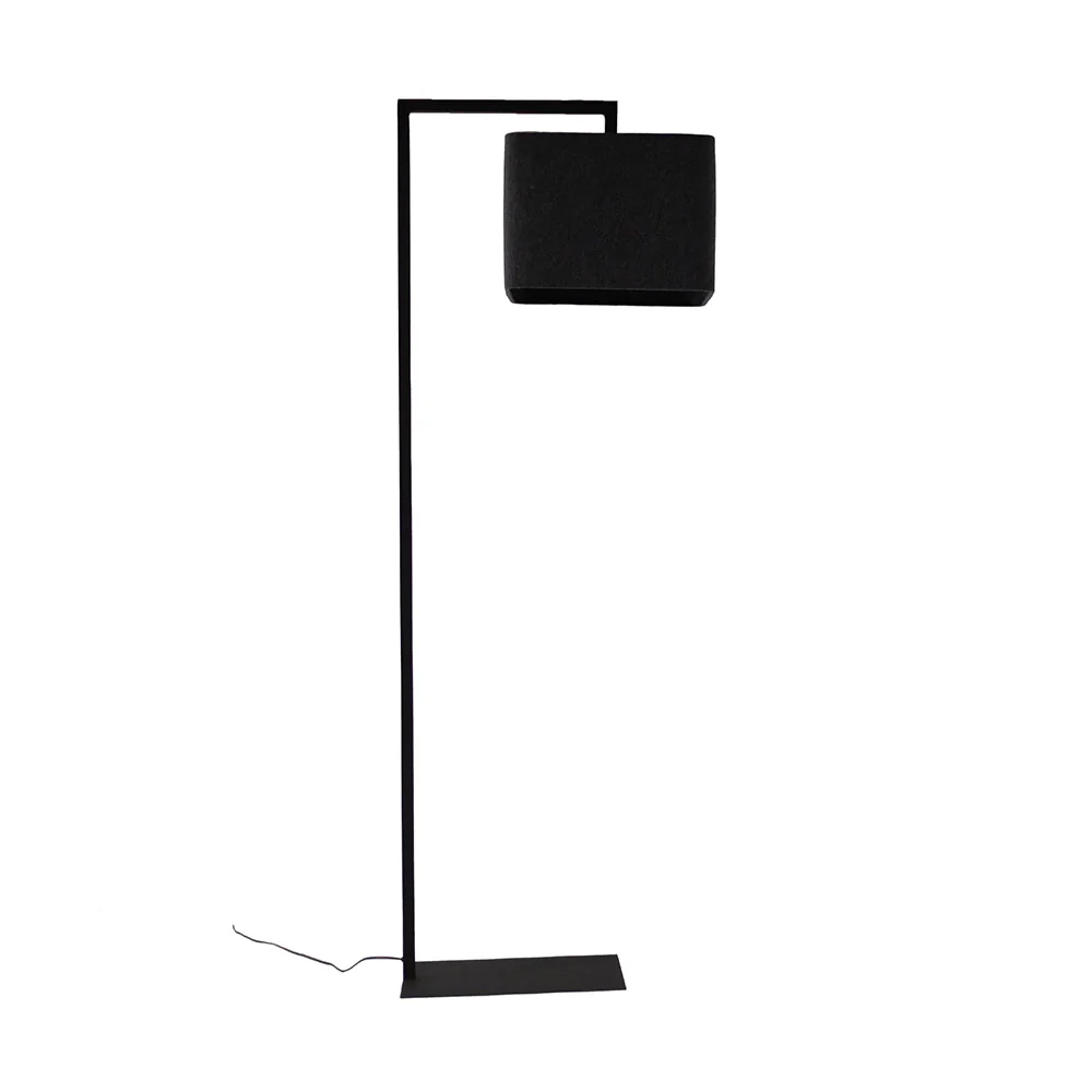 Wire World Hover Square Shade Floor Lamp - Black