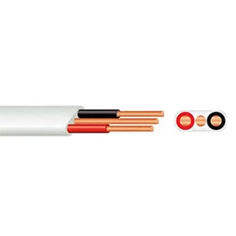 Tradeprice Flat Twin + E Cable 1.5mm x 2 Core | 5m to 100m - White