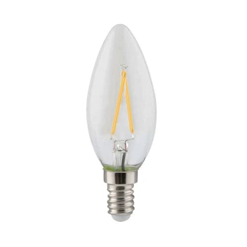 Eurolux LED Filament Candle Bulb E14 2W 200lm 3000K