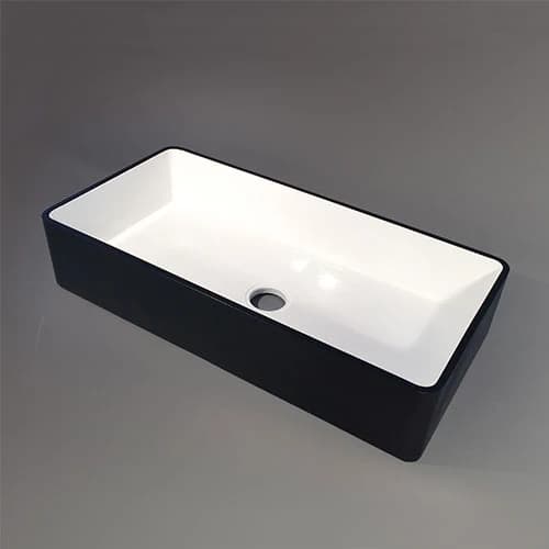 RossCo Giant Bowl 2-Tone Counter Top Butler Sink