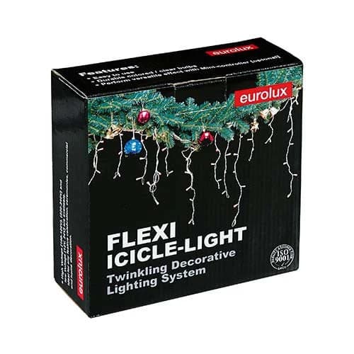 Eurolux Icicle Christmas Lights 3000K 2.5m