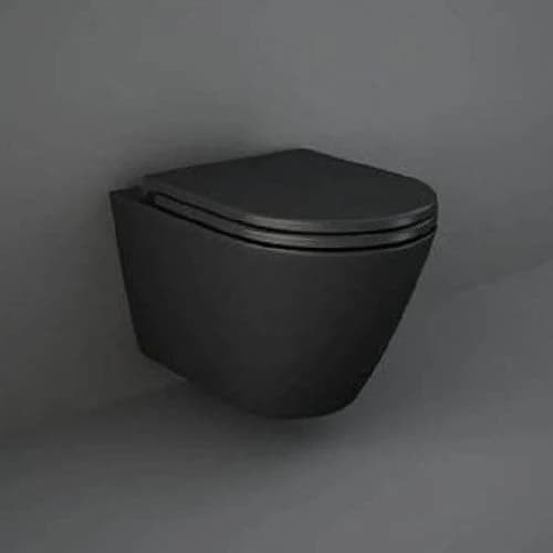 RossCo Composite Wall-Hung Toilet - Matt Black