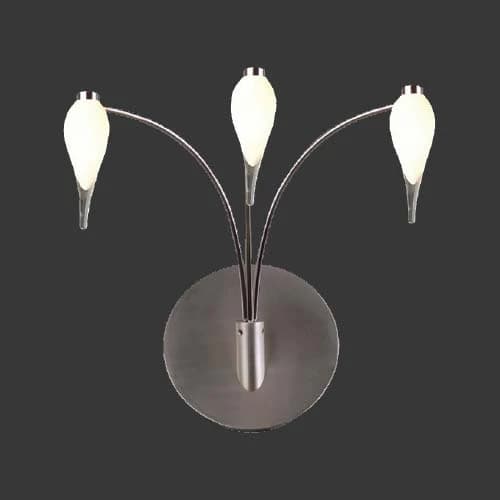 K. Light Glass Drop 3 Light Wall Light