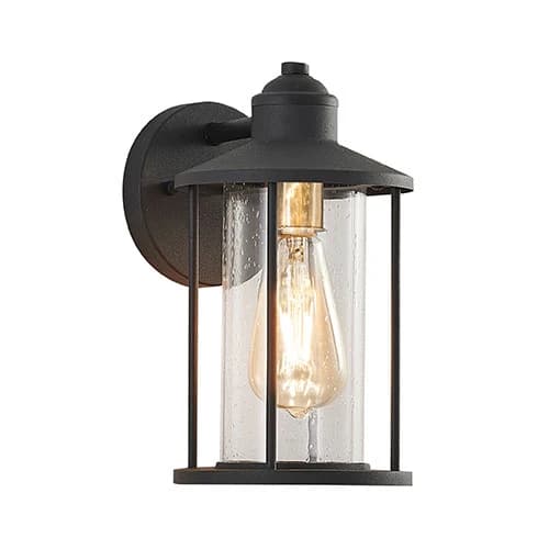 Bright Star Modern Wall Light Lantern - Black