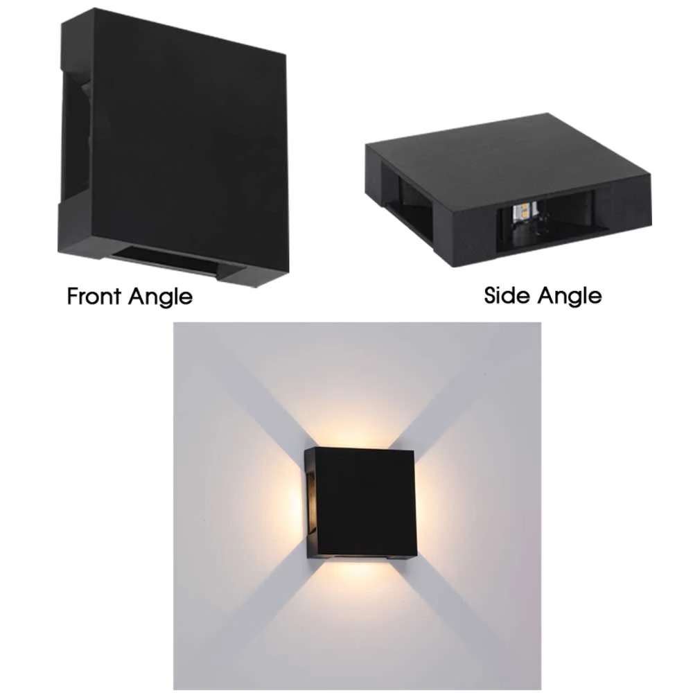 Bright Star LED 4-Way Light with Adjustable Beam Angle IP54 4W 4000K - Black