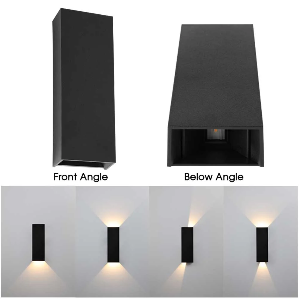 Bright Star LED Up and Down Facing Adjustable Beam Angle IP54 6W 4000K - Black