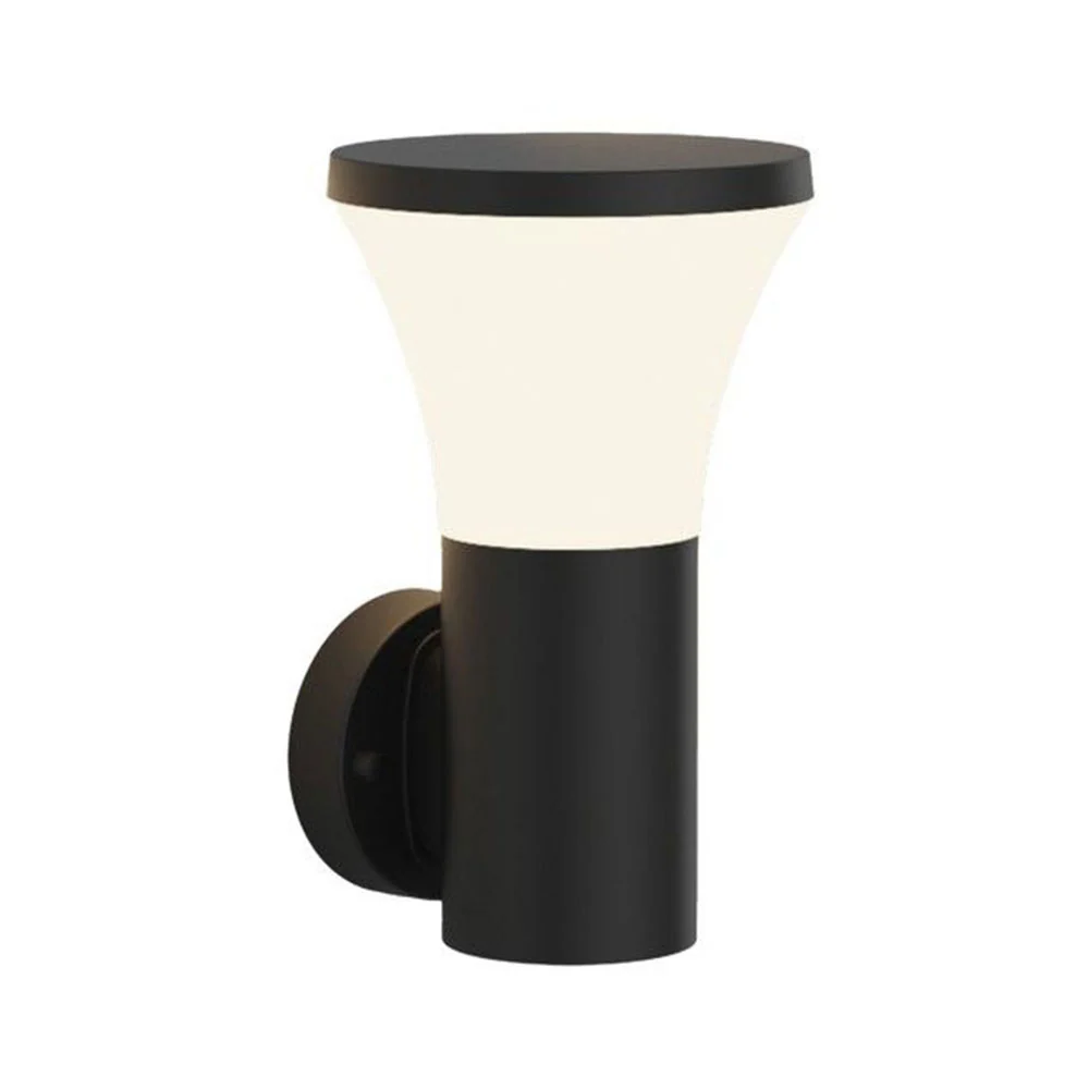 Bright Star Plastic Wall Light E27 IP44 - Black