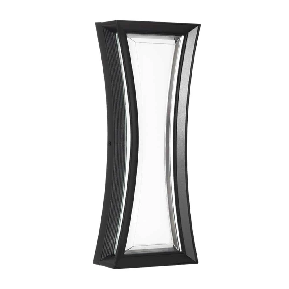 Bright Star LED Wall Light 24W 1300lm 3000K - Black