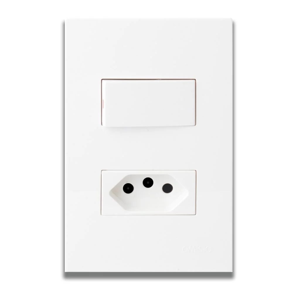 Onesto Matrix Slimline Wall Socket 4x2