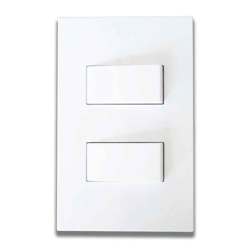 Onesto Matrix Small 2 Lever 1-Way Light Switch 4x2