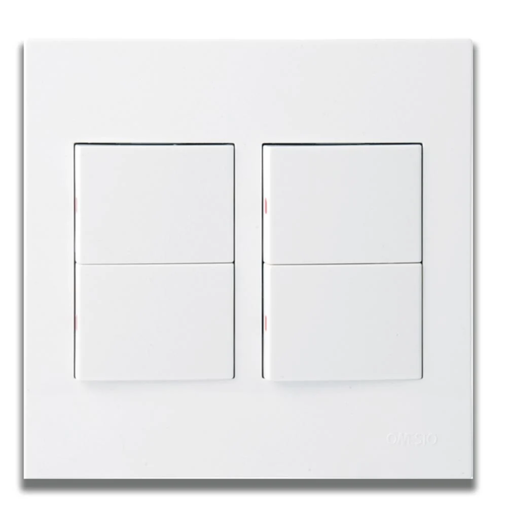 Onesto Matrix Medium 4 Lever 1-Way Light Switch 4x4