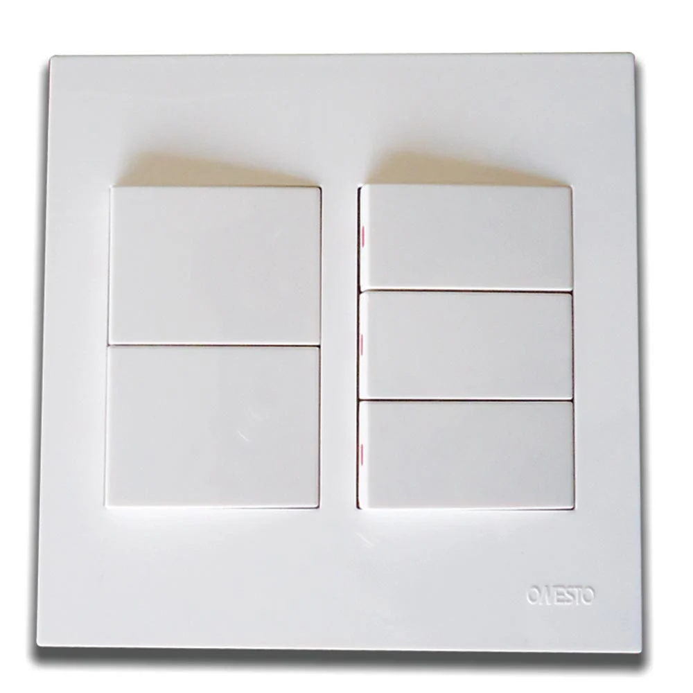 Onesto Matrix 5 Lever 1-Way Light Switch 4x4