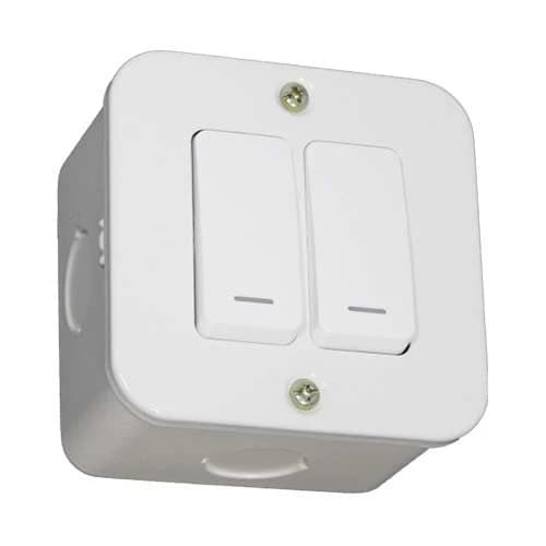 VETi 2 Industrial 2 Lever-1 Way Switch 4x4 - White
