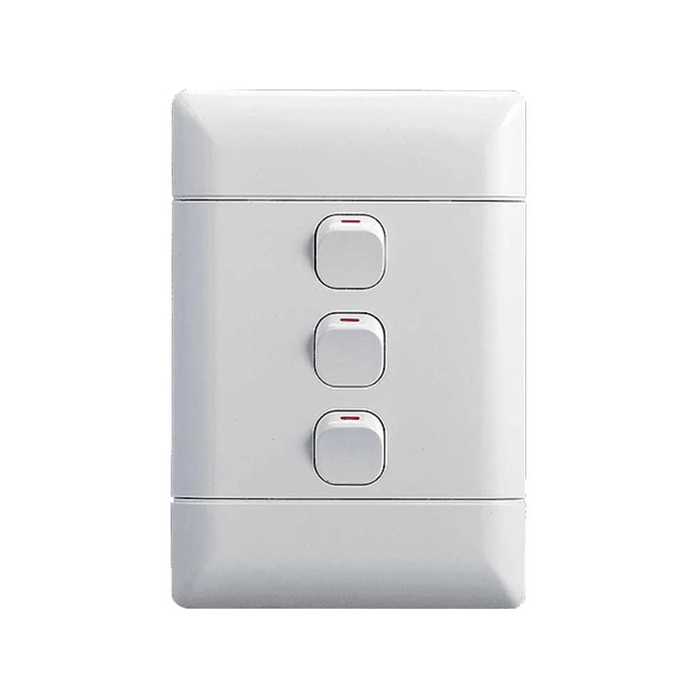 NEU 3 Lever 1-Way Switch 4x2