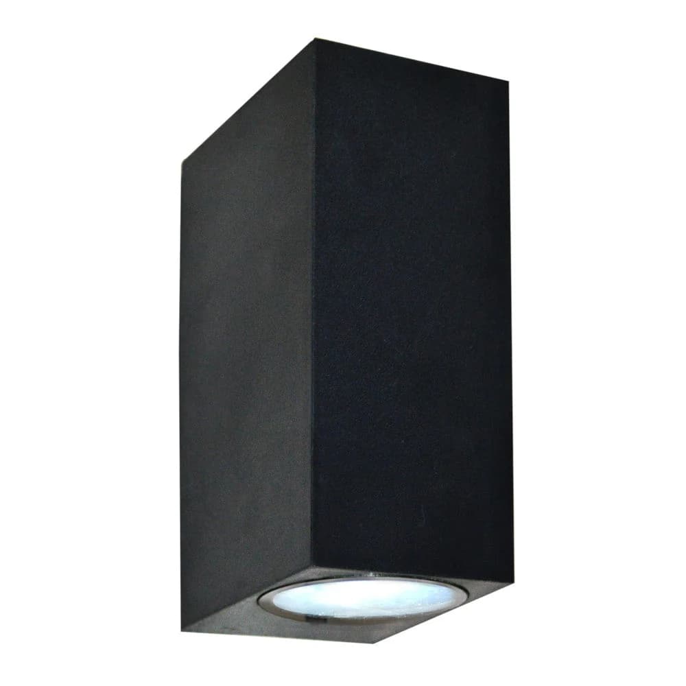 K. Light Coastal Up & Down Round Wall Light - Black