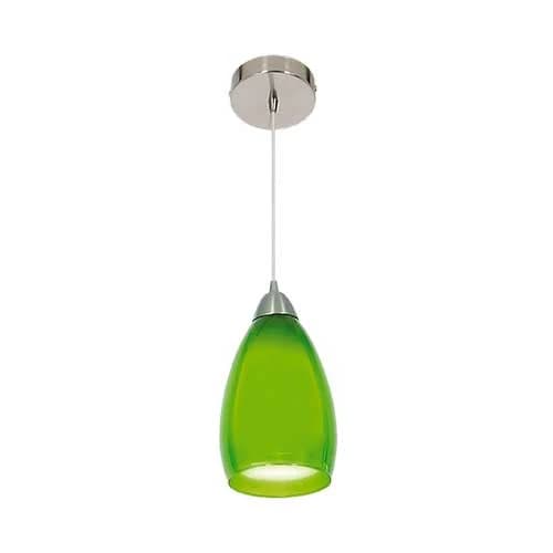 Bright Star Satin Chrome Pendant with Double Glass