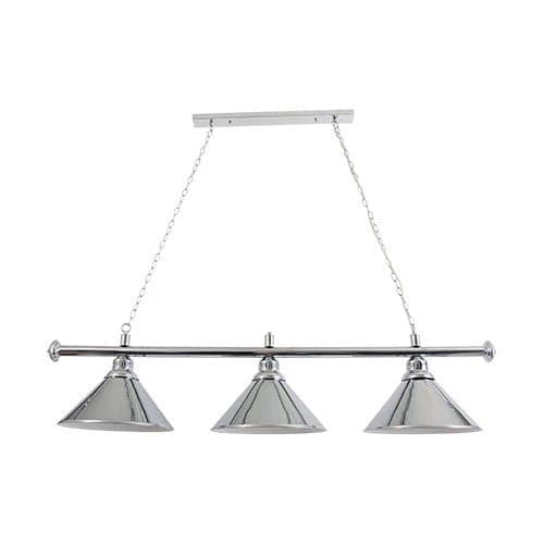 Bright Star Polished Chrome 3 Light Pendant