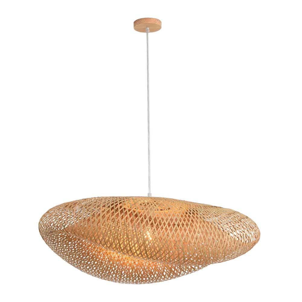 Bright Star Bean Shaped LED Pendant 40W - Wood / Bamboo