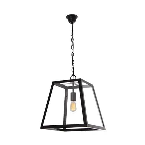 Bright Star Metal Pendant with Clear Glass