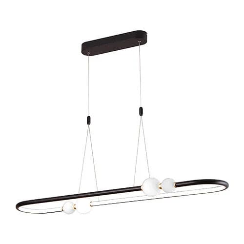 Bright Star Oval Globe Pendant 4000K - Black