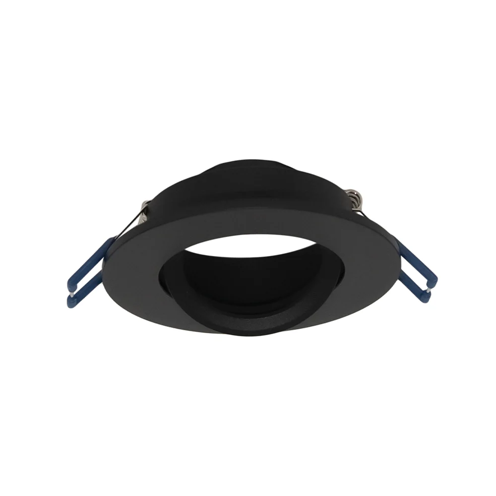 PioLED B7717 Tilt Recessed Downlight GU10 92mm - Black