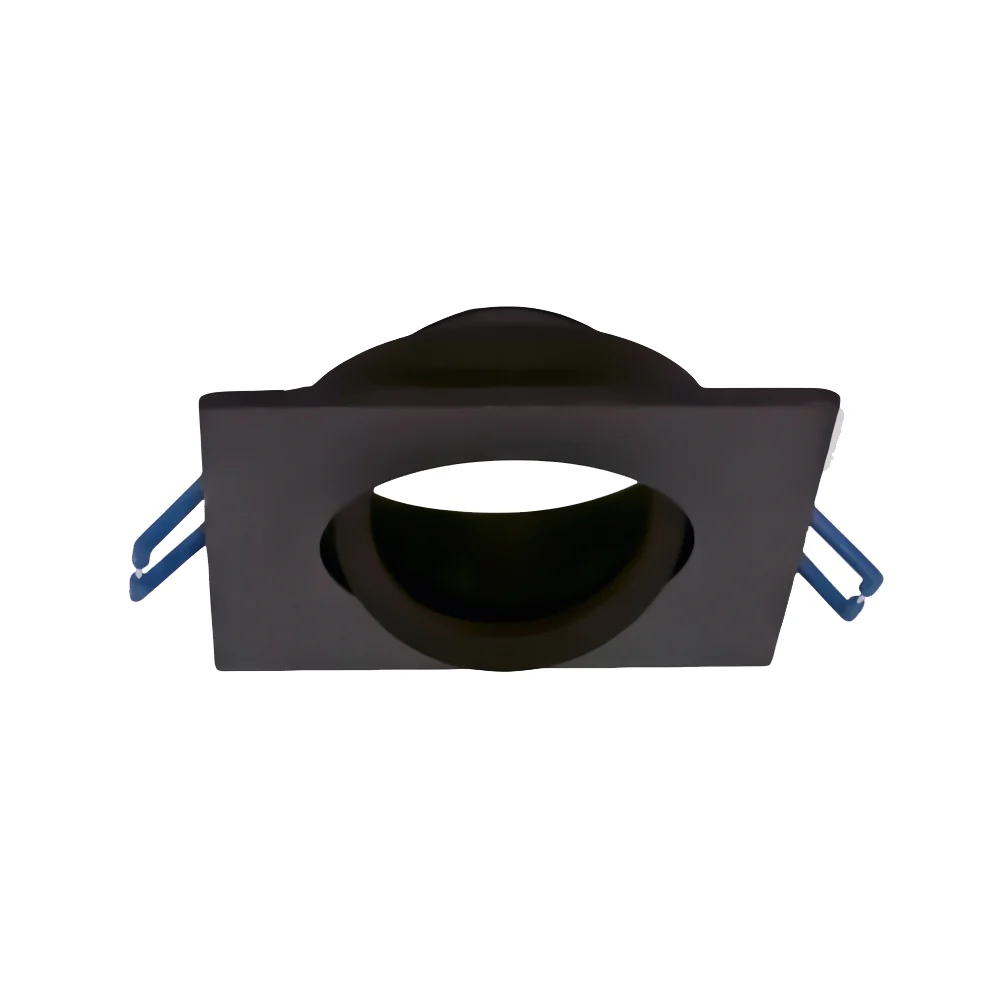 PioLED QB5525 Tilt Recessed Downlight GU10 92x92mm - Black