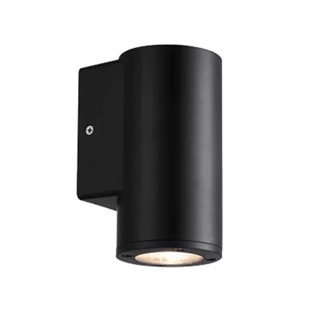 PioLED Sylo Down Round Wall Light - Matt Black