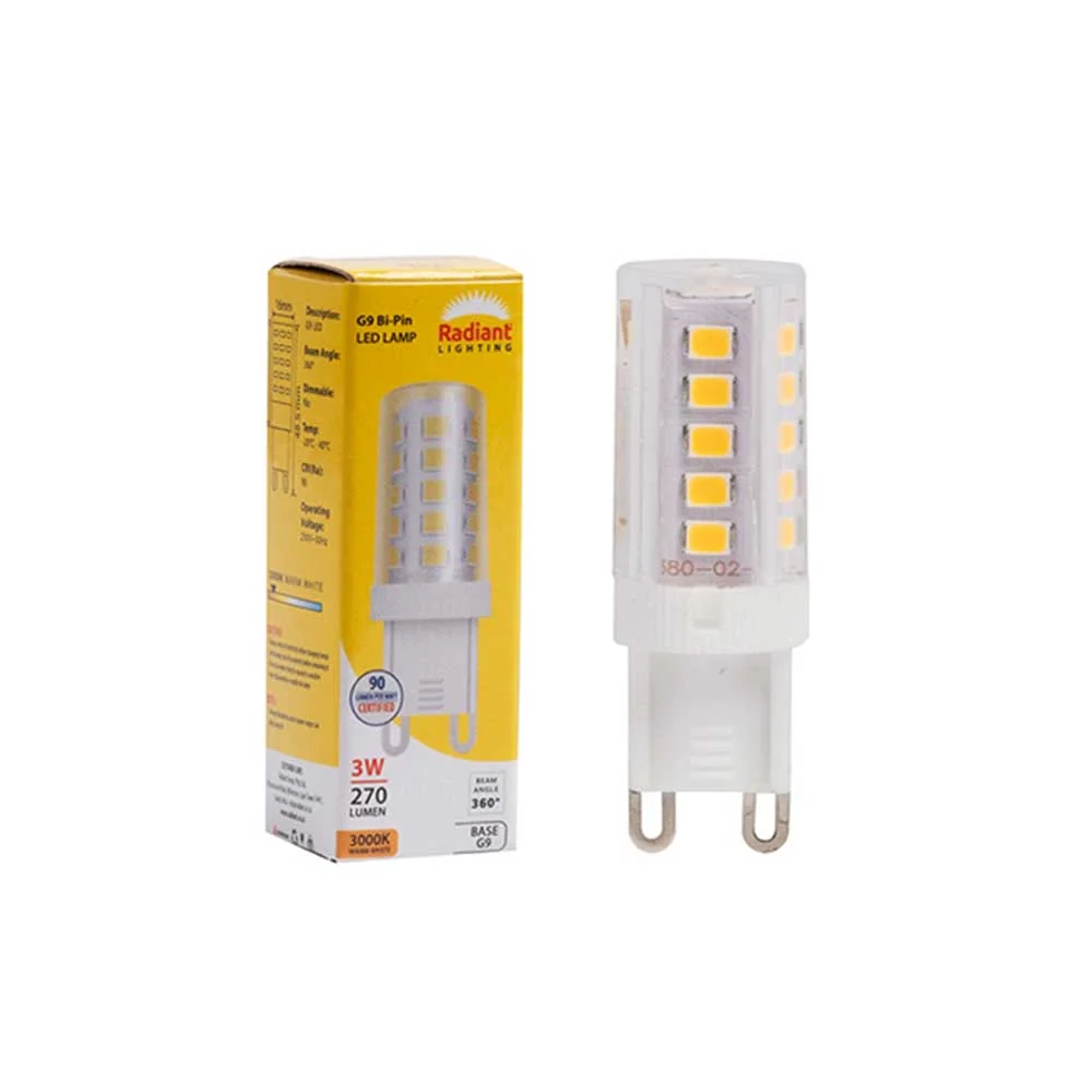 Radiant LED Lamp G9 3W 3000K