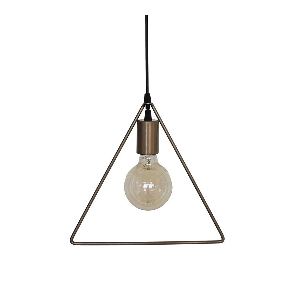 Wire World Triangular Wired Bulb Pendant
