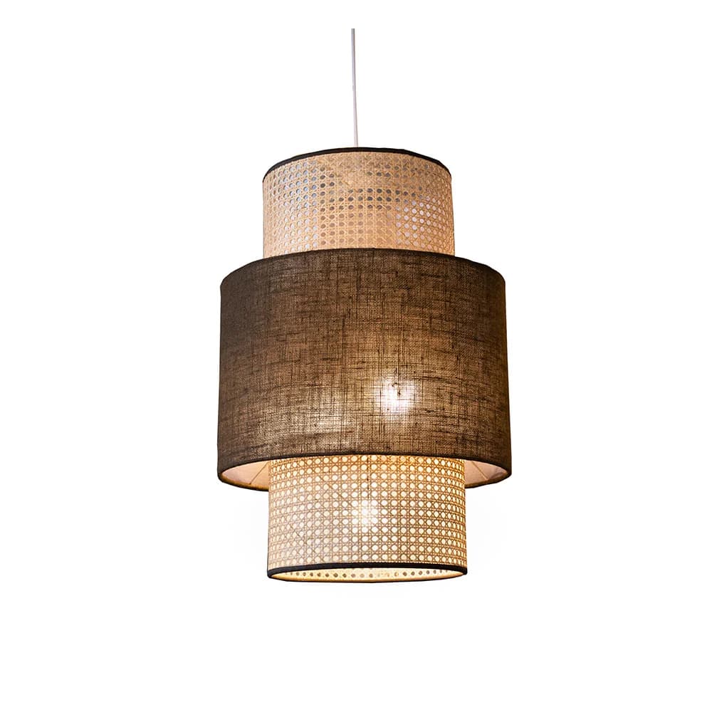 Wire World Moai Cylindrical Pendant - Neutral Brown