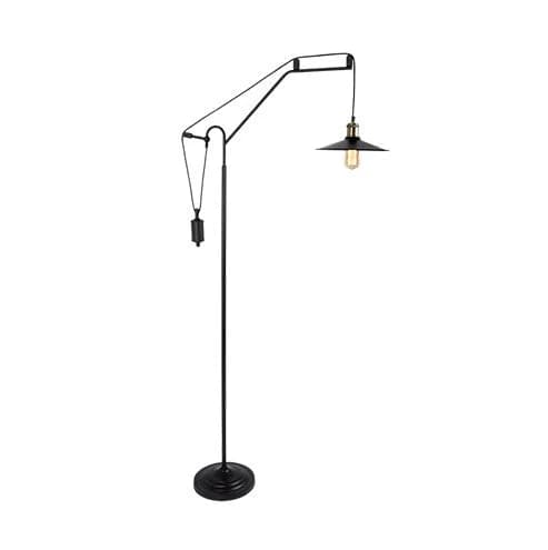 Bright Star Drop Matt Black Floor Standing Lamp