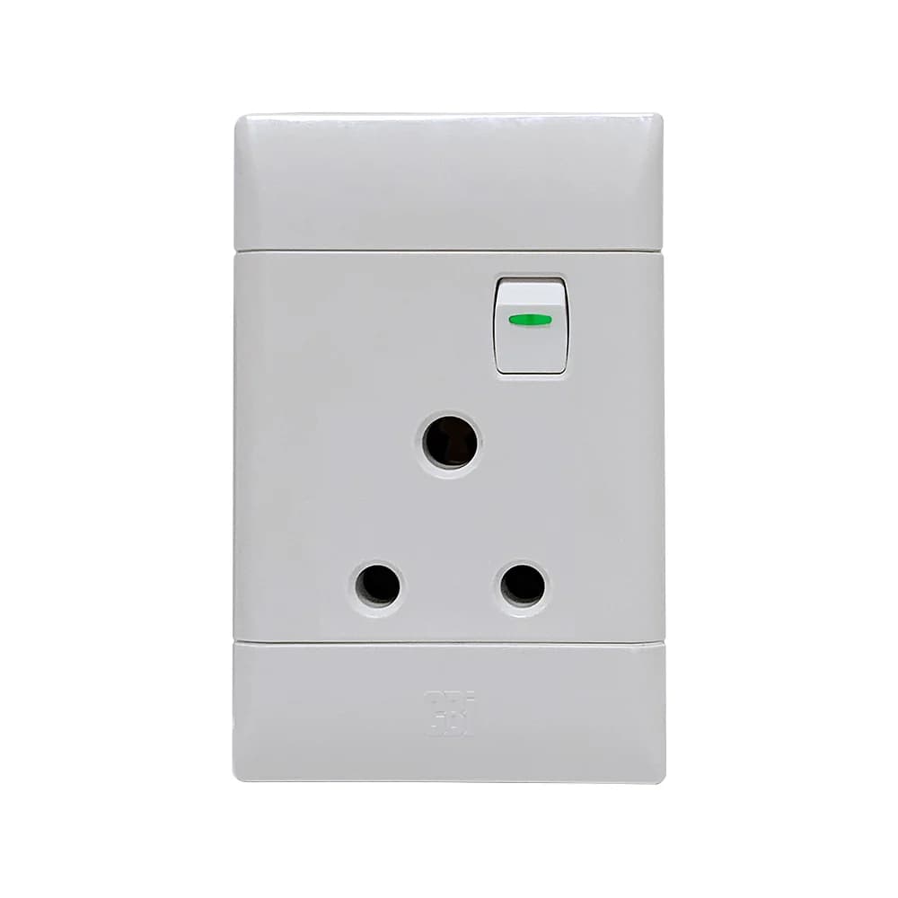 CBi Switch Ultra Single Switched Vertical Socket 4x2