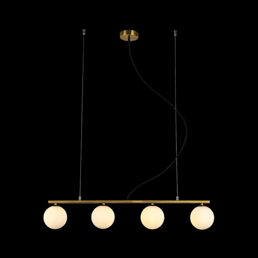 K. Light Linear LED 4 Light Globe Pendant