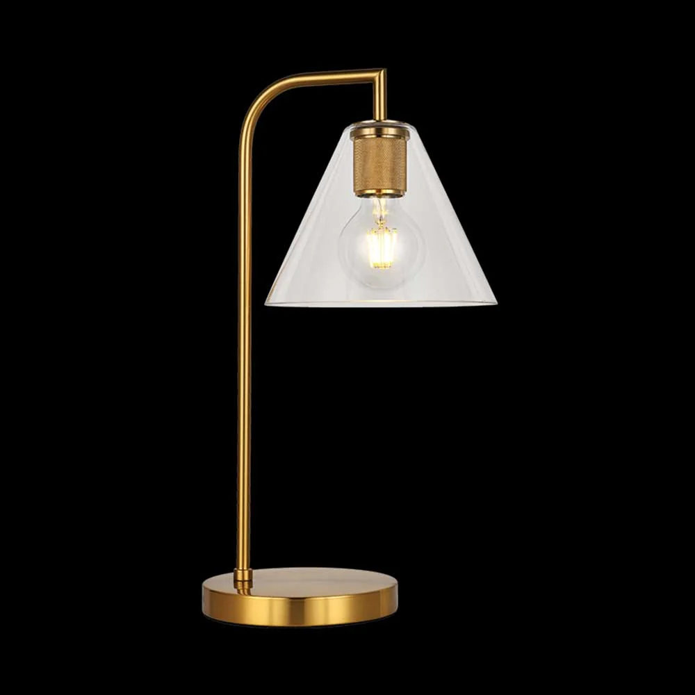 K. Light Inspiration Glass Cone Table Lamp
