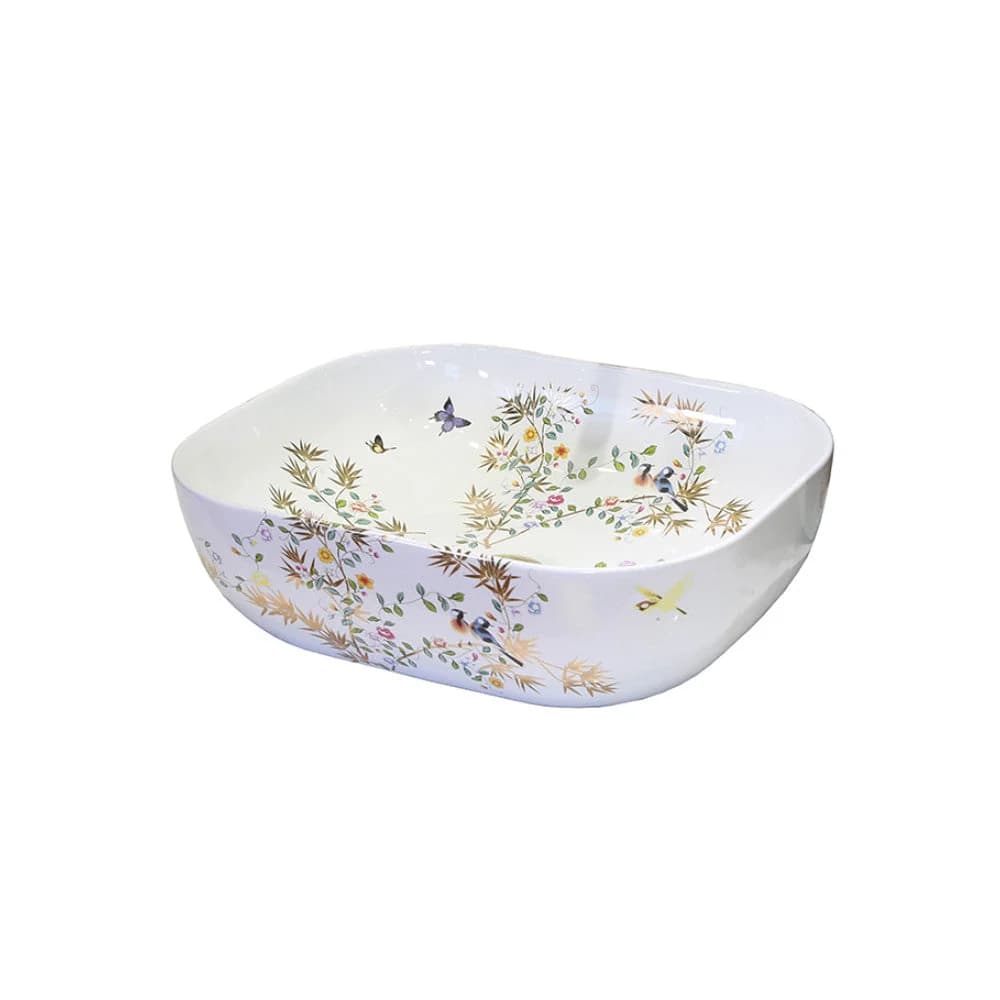 Trendy Taps Vas Floral Countertop Vanity Basin