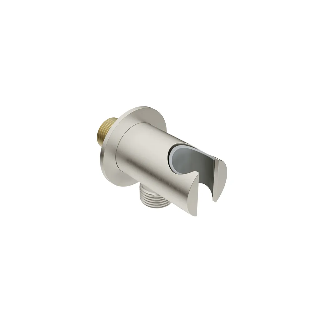 LIQUIDRed STILO Hand Shower Holder + Connector - Brushed Stainless Steel