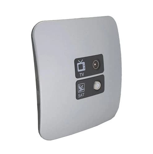 VETi 1 TV & Satellite Combo Socket 4x4 - Black Module