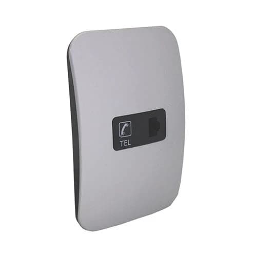 VETi 1 Telephone Socket 4x2 - Black Modules