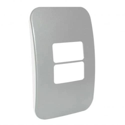 VETi 1 2 Horizontal Module Cover Plate 4x2 - Black Trim