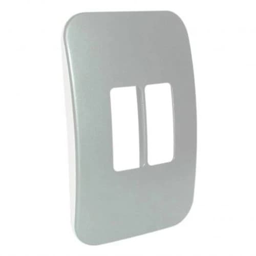 VETi 1 2 Vertical Module Cover Plate 4x2 - Black Trim
