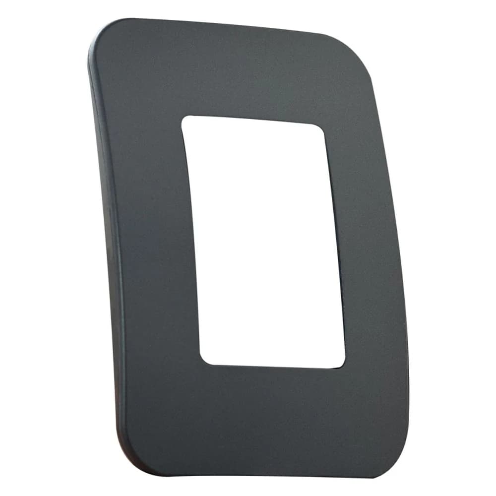 VETi 1 Shaver Socket Cover Plate 4x2 - Black Trim