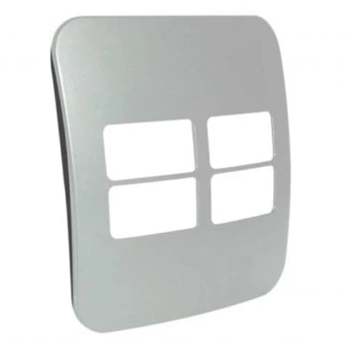 VETi 1 4 Horizontal Module Cover Plate 4x4 - Black Trim