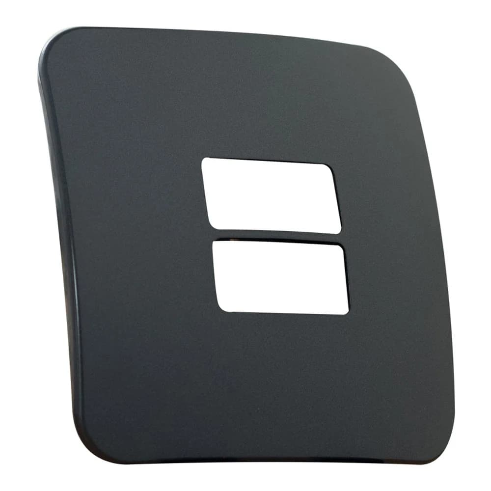 VETi 1 2 Horizontal Module Cover Plate 4x4 - Black Trim