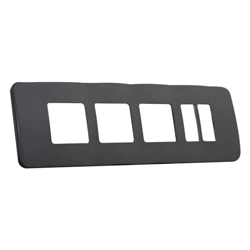 VETi 1 Omni Cluster 4 Vertical & 2 Wide Module Cover Plate - Black Trim